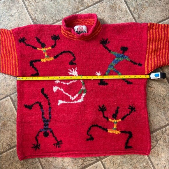 Amano Vintage We The People 100% wool hand knit sweater - Picture 4 of 5